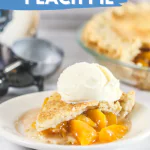 homemade gluten free peach pie